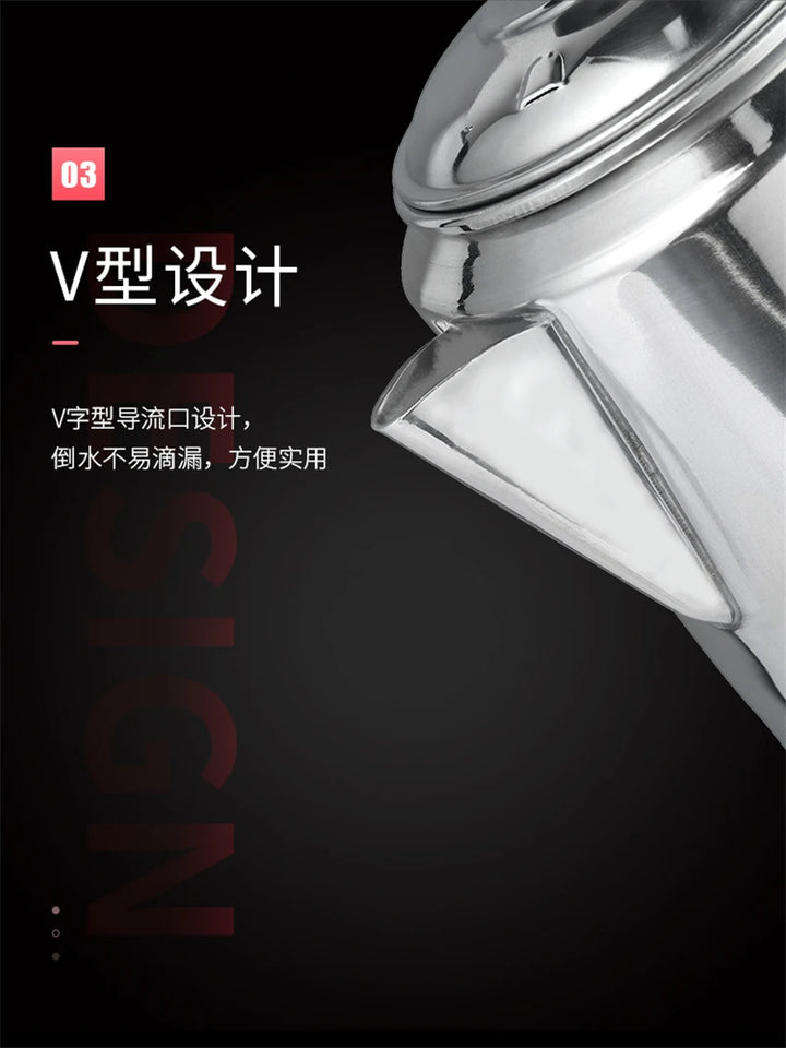 Coffee Percolator 16CM Aixiangru 3L Espresso Tea Pot Hand Brewing Bubble Tea Kettle Kitchen Accessories Aluminum Coffee Press