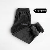 Women Winter Flannel Pajama Set Fleece Pajamas Sleepwear Homewear Thick Warm Velvet Female Suit Fall Sweatshirt Ladies Pyjama