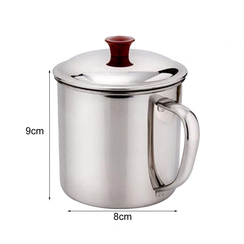 Coffee Tea Handle Cup Drinking Mug Ecofriendly Handle Design Large-capacity Stainless Steel Water Tea Storage Bottle for Camping