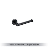 Bathroom Accessories Hardware Set Kit Towel Bar Wall Mount Matt Black Toilet Paper Holder Hand Robe Hook Hanger Stainless Steel