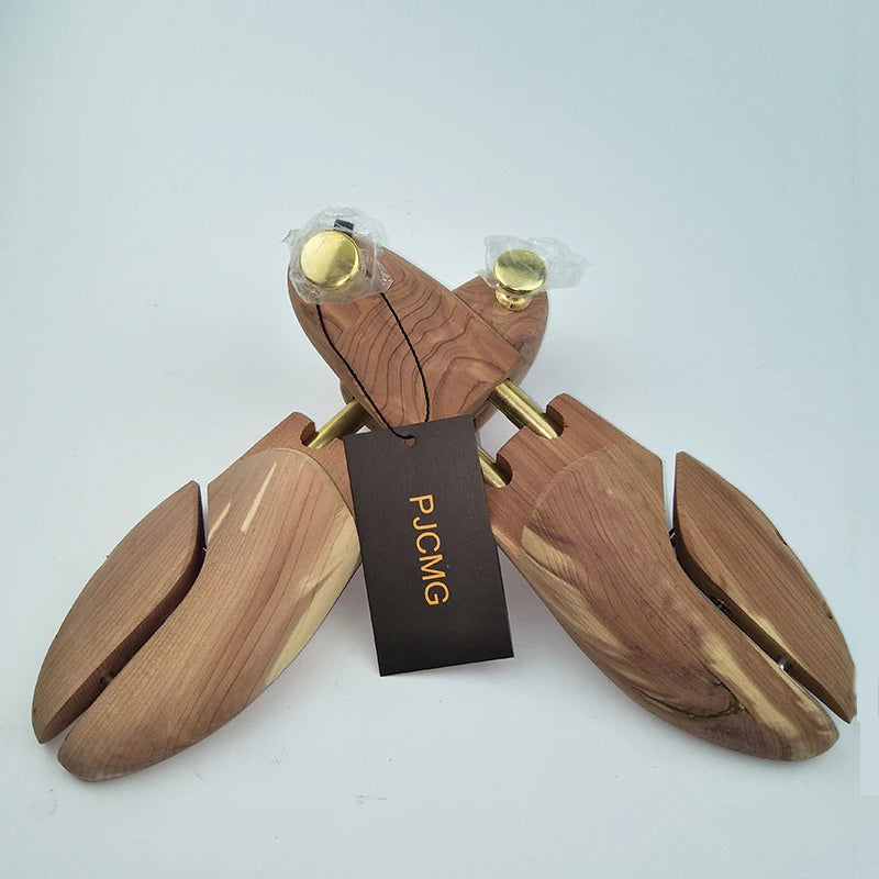 Twin Tube Red Cedar Wood Adjustable Shoe Shaper Men's Shoe Tree