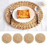 Anti Slip Heat Resistant Coasters for Coffee Tea Mug, Round Table Mat Linen Drink Coaster, Kitchen Accessories Decor Placemats