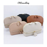 Personalized Cosmetic Bag Pu Leather Women Travel Makeup Bag with Jewelry Organizer Case 2 in 1 Ladies Travel Clutch Pouch