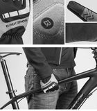 ROCKBROS Cycling Gloves Thermal Autumn Winter Gloves Windproof SBR Touch Screen Bike Gloves Full Finger Shockproof Sport Gloves