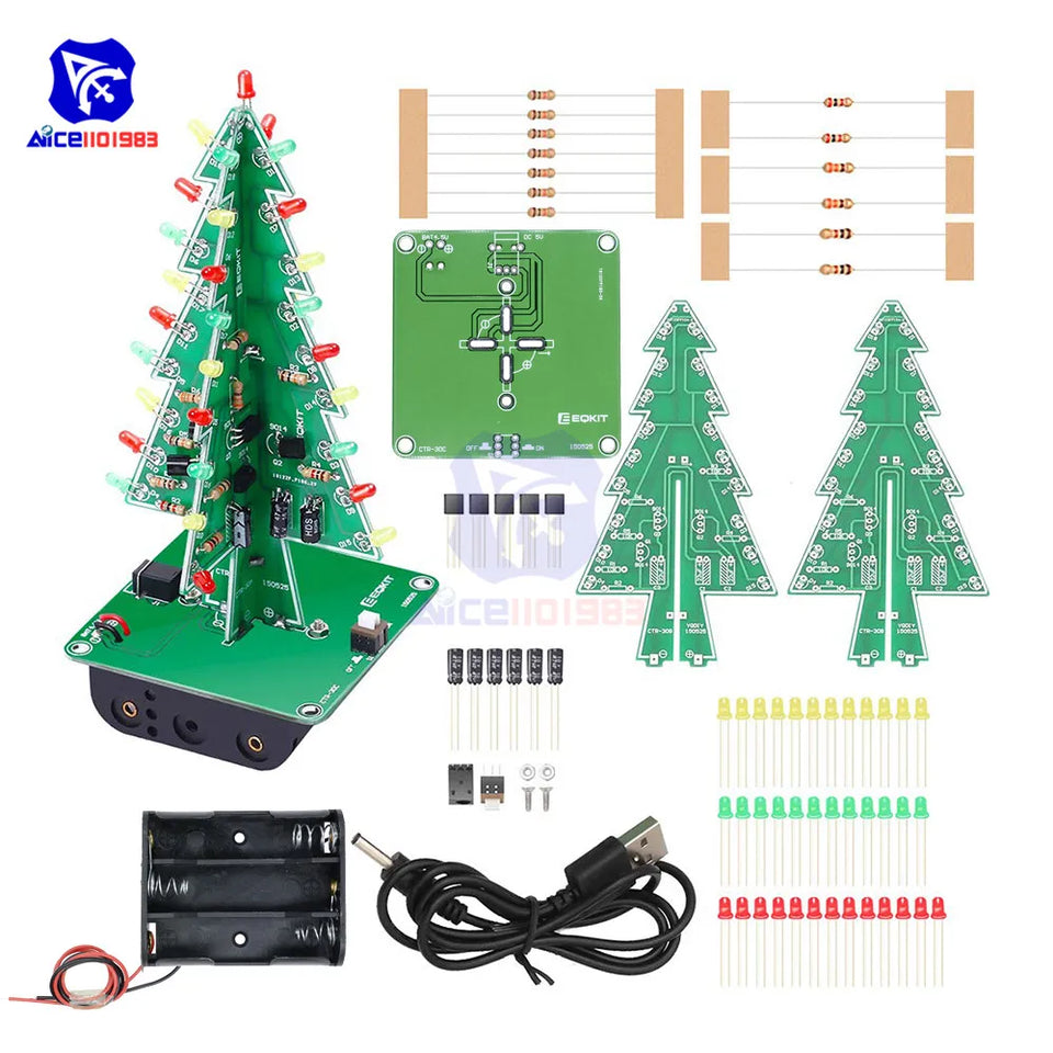 DIY Electronic Kit PCB Soldering Practice Electronic Circuits Kit