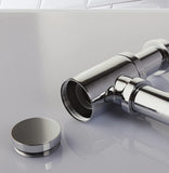 Bathroom Basin Bottle Trap Drain Modern Bathroom Sink P-Trap Set Pop Up Filter Chrome Basin Siphon Horse Accessory Renovation