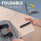 Phone Tablet Lazy Person Stand Ultra-Thin Stick On Adjustable Phone Stand Lightweight Foldable Cellphone Stand For Smartphone