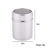 1pc Stainless Steel Chocolate Shaker Cocoa Flour Coffee Sifter+16Pcs Coffee Template Strew Flower Pad Spray Art Coffee Tools