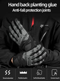 ROCKBROS Cycling Gloves Thermal Autumn Winter Gloves Windproof SBR Touch Screen Bike Gloves Full Finger Shockproof Sport Gloves