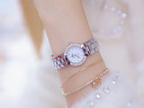 Women Luxury Brand Watch 2025 Dress Silver Gold Women Wrist Watch Quartz Diamond Ladies Watches Female Clock Bayan Kol Saati