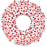 100Pcs Valentine's Day Organza Bag Love Heart Drawstring Jewelry Candy Gift Bag Pounch Cosmetic Packaging Bags Wedding Party