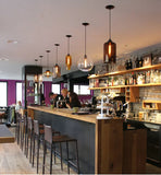 Modern Restaurant Chandelier Light Blown Colorful Glass  Lampshade Glass Ceiling Hanging Lamps Living Room Coffee Room Office