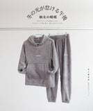 Women Winter Flannel Pajama Set Fleece Pajamas Sleepwear Homewear Thick Warm Velvet Female Suit Fall Sweatshirt Ladies Pyjama