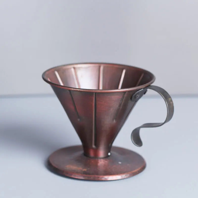 Pure Red Copper Coffee Tea Pot Cup Spoon Set Drinkware Long Gooseneck Spout Kettle Hand Drip Kettle turkish Coffee Maker Set