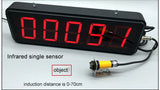 LED Digital Large Screen Electrostatic Induction Counter Infrared Automatic Production Line Pipeline Counting Electronic Counter