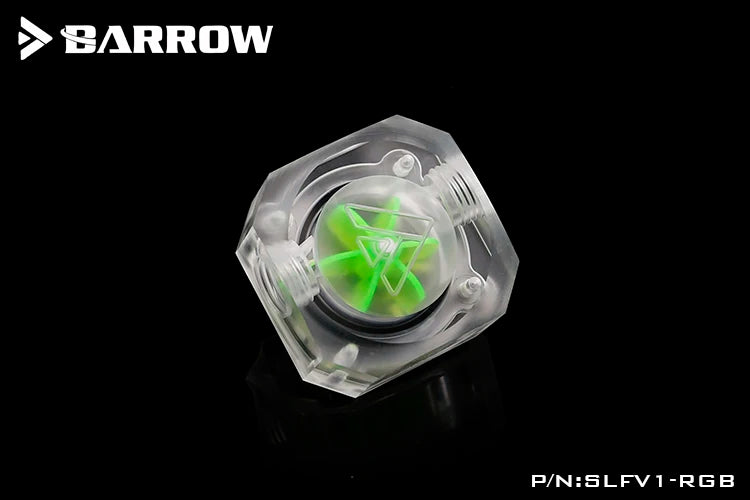 Barrow PC Water Cooling Flow Meter Indicator 5V 3 Pin LRC2.0 Version SLFV1-RGB for Water Cooling System RGB Flow Monitor