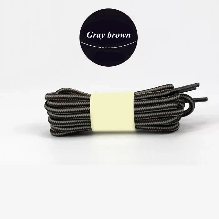 1 Pair 18 Colors Striped Double Color Shoe laces Round Outdoor Sneakers Shoelaces Cotton Boots Shoelace 70CM 90CM 120CM 150CM