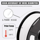 JAYO filaments petg 5Rolls Mixed colors 3D Printer Filament 1.75mm 100% No Bubble FDM 3D Printer Materials DIY Gift 1.1KG/1rolls