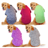 3XL-9XL Winter Warm Large Dog Clothes For Big Dogs Sweater Hoody Pet Wool Sweatshirt Coat For Labrador Samoyed Retriever Alaskan