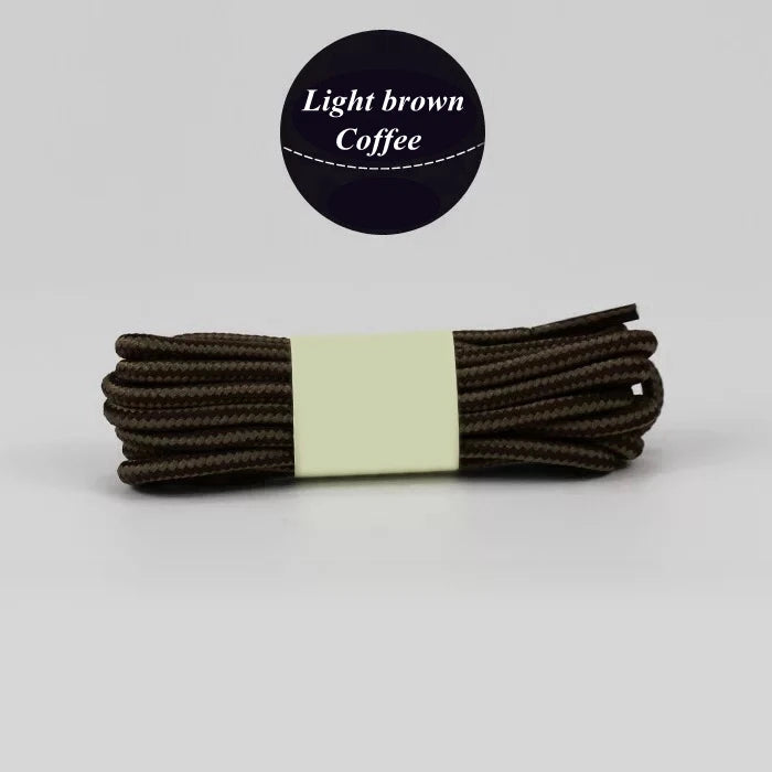 1 Pair 18 Colors Striped Double Color Shoe laces Round Outdoor Sneakers Shoelaces Cotton Boots Shoelace 70CM 90CM 120CM 150CM