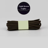 1 Pair 18 Colors Striped Double Color Shoe laces Round Outdoor Sneakers Shoelaces Cotton Boots Shoelace 70CM 90CM 120CM 150CM