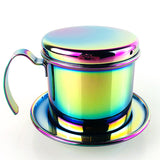 350ml Vietnamese Moka Pot Espresso Coffee Maker Portable Stainless Steel Filter Holder Drip Filter Coffee Accessories
