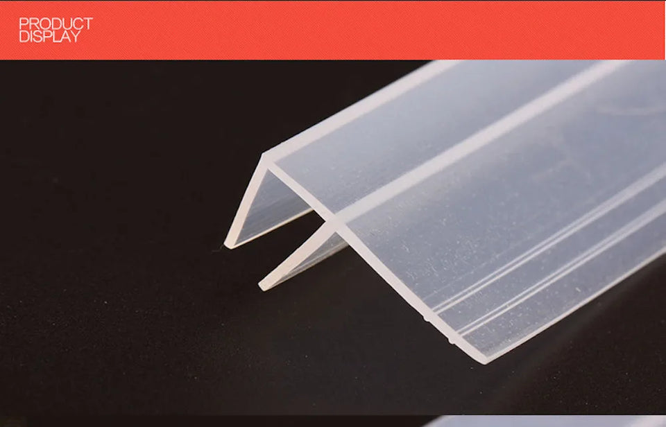 6 8 10 12mm Glass Seals Frameless Shower Bathroom Door Window Balcony Screen Sealing Strip Weatherstrip Draft Stopper Big h
