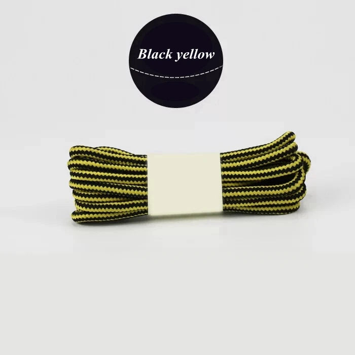 1 Pair 18 Colors Striped Double Color Shoe laces Round Outdoor Sneakers Shoelaces Cotton Boots Shoelace 70CM 90CM 120CM 150CM