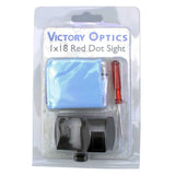 VictOptics V2 1x18 Red Dot Sight Hunting Riflescope Collimator Scope Fits Airsoft .223 5.56mm With 21mm 20mm Weaver Mount