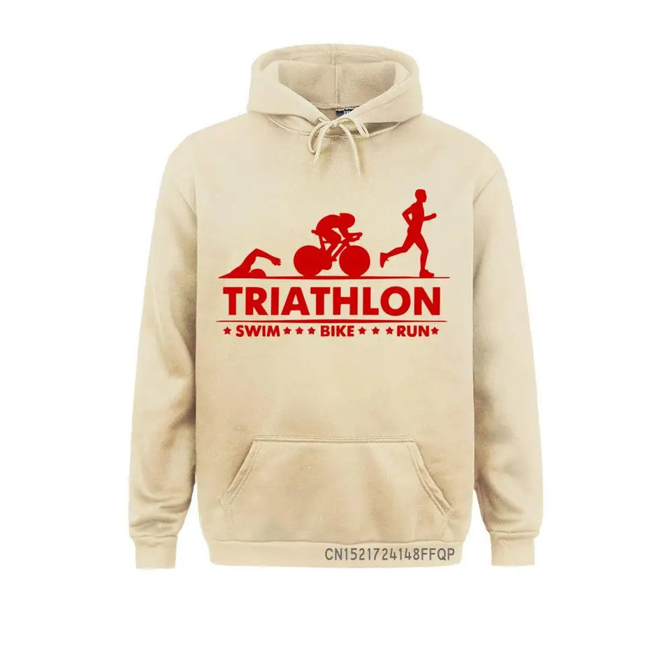 Men Pocket Pullover Triathlon Swim Bike Run Athlete Sport Hoodie Men Streetwear Harajuku Oversized Harajuku Mens Sweatshirt