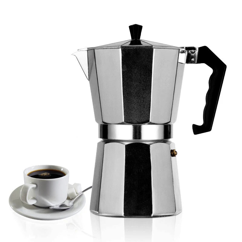 HOODAKANG-Stovetop Moka Coffee Maker, Italian Espresso, Expresso Percolator, Cafe Coffee Pot, 1, 2, 3, 6, 9, 12, 14Cup