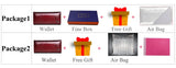 New Women Magnetic Hasp Wallet Genuine Leather Coin Purse Ladies Long Fashion Female Card Hold Money Bag AE501-1