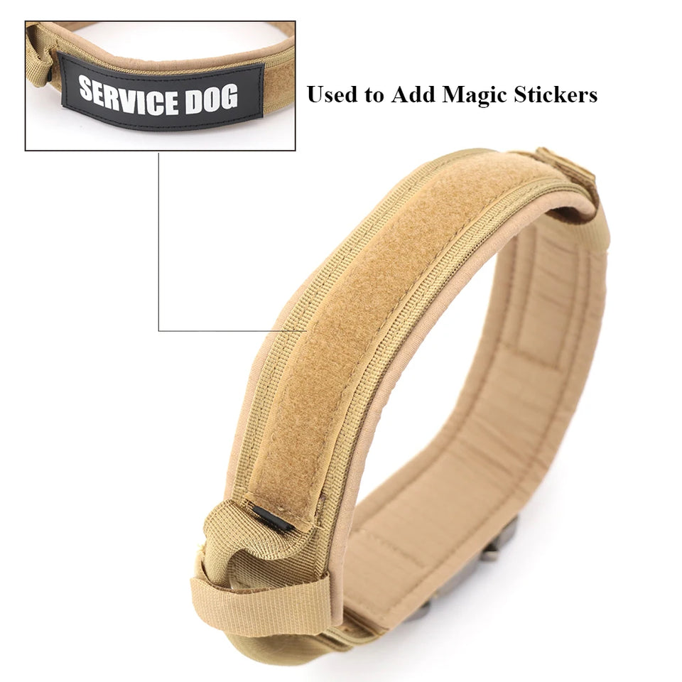 Dog Training Collar Adjustable Tactical Dog Collar And Leash Set Control Handle Pet Lead Collar For Small Big Dogs
