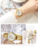 Fashion Stainless Steel Women Luxury Watch Analog Quartz Wristwatch Ladies Elegant Dress Watches Gift Clock Relogio Feminino