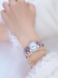 Women Luxury Brand Watch 2025 Dress Silver Gold Women Wrist Watch Quartz Diamond Ladies Watches Female Clock Bayan Kol Saati