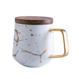 Coffee Mugs Marble Gold Inlay Mug Breakfast Mug Office Home Drinkware Milk  Cup Dropshipping