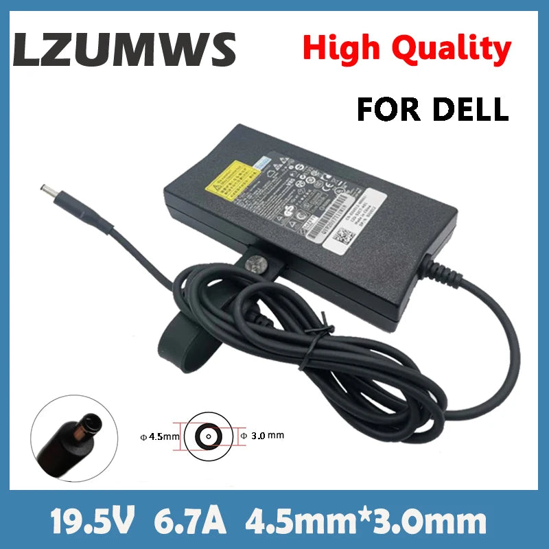 130W 19.5V 6.7A 4.5*3.0MM Laptop Adapter DC Charger For Dell XPS 14 15 9530 9550 9560 Precision M6300 Inspiron 15 7000 7557
