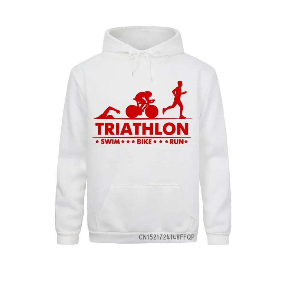 Men Pocket Pullover Triathlon Swim Bike Run Athlete Sport Hoodie Men Streetwear Harajuku Oversized Harajuku Mens Sweatshirt