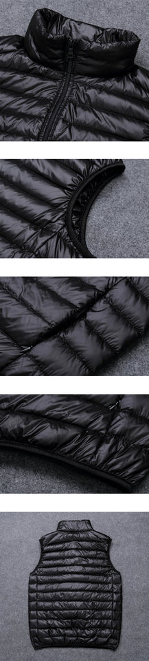 Plus Size 5xl 6xl 7xl Men's Lightweight Water-Resistant Packable Puffer Vest 2024 New Arrivals