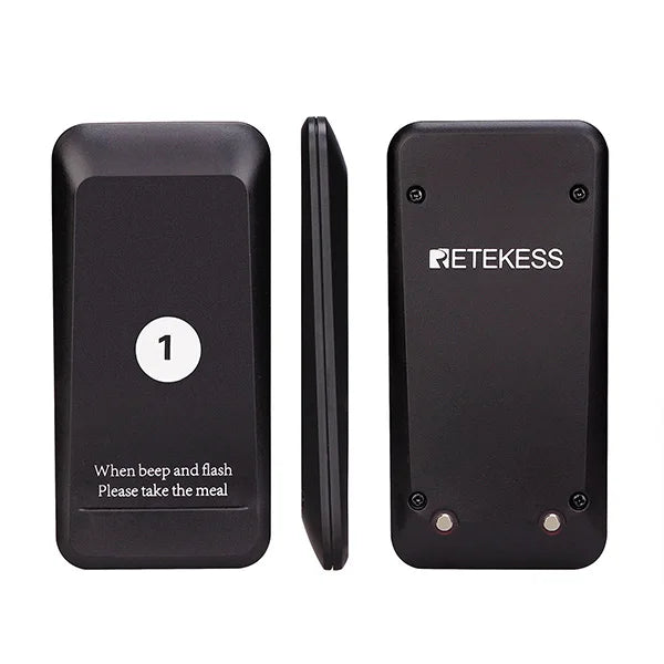 RETEKESS TD157 Restaurant Pager System Pagers 984ft Long Range Beepers for Food Truck Bars  Food Court No Vibration Mode
