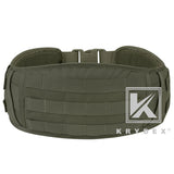 KRYDEX Tactical Waist Belt, MOLLE Soft Wide Padded Battle Belt, Shooting Airsoft Hunting Multi-Function Quick Release Belt