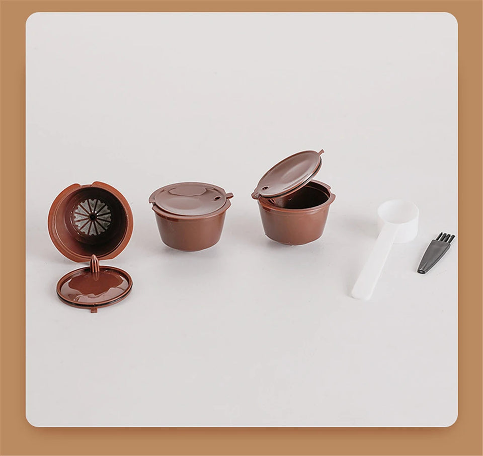 Reusable Coffee Capsule Filter Cup Coffee Machine Adapter Dripper Tea Baskets Pod Strainer for Nescafe Dolce Gusto Coffeeware