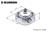 Barrow PC Water Cooling Flow Meter Indicator 5V 3 Pin LRC2.0 Version SLFV1-RGB for Water Cooling System RGB Flow Monitor