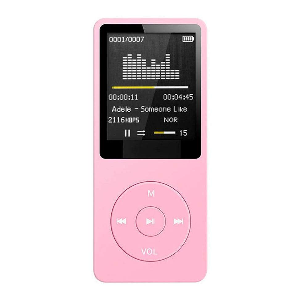 Portable MP4 FM card insertion Bluetooth player MP3 USB Charger Player FM Radio Recorder Lossless Sports Hifi Music Player