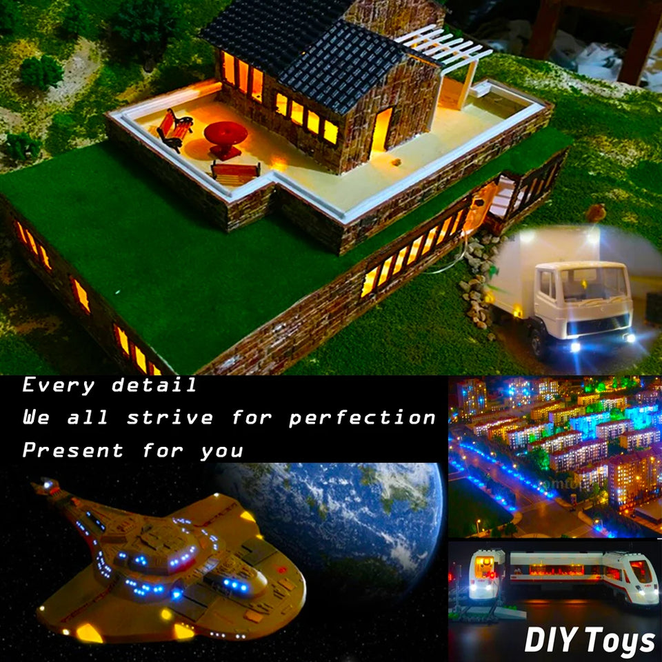 20pcs SMD Led Model lighting Toys Train HO N Scale Model Trains Pre-soldered Micro Litz Wired LED Leads Light Layout for Diorama