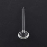 1PCS Transparent  Long Handle Glass Tea Spoons Tableware Clear Coffee Stirring Spoons Flatware For Home Kitchen Restaurant