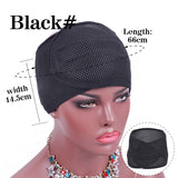 Nunify New Fashion Non Slip Adjustable Lace Wig Headband Foam Mesh Wrap Wig Band Soft Polyester Mesh Belt Bonnets