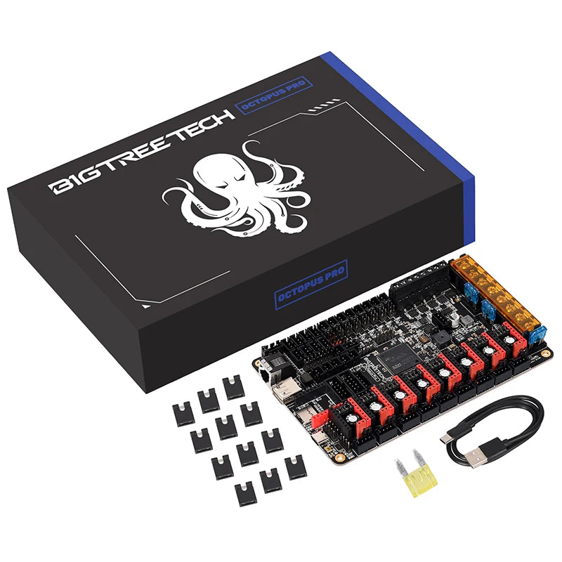 BIGTREETECH Octopus Pro 3D Printer Motherboard 60V 8-axis Support TMC5160 Pro TMC2209 for Ender3 VORON 2.4 3D Control Board
