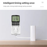 Electronic Digital Timer Switch EU Programmable Electronic Timing Socket EU Plug Outlet Kitchen Appliance Time Control Day/Hour