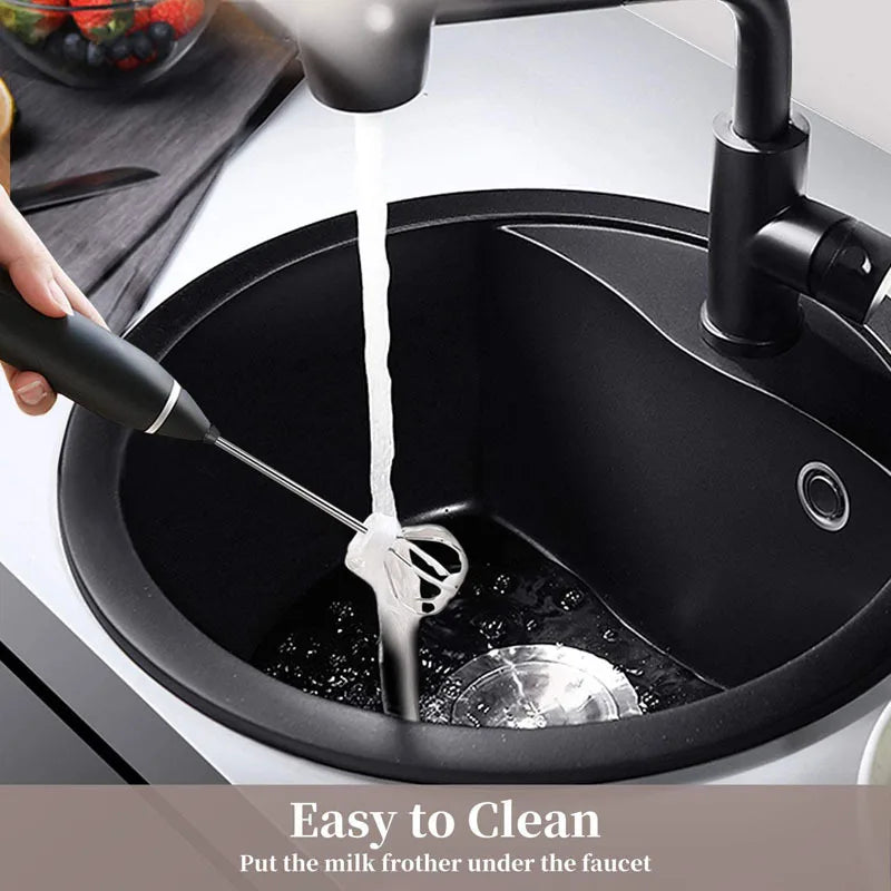 Portable Mini Milk Frothers Wireless Handheld Blender With USB Electric Coffee Maker Whisk Mixer For Cappuccino Milk Foamer